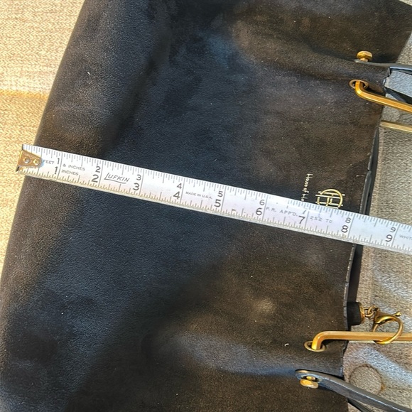 HOUSE OF HARLOW 1960 STYLISH BLACK FAUX SUEDE BAG - Picture 14 of 14